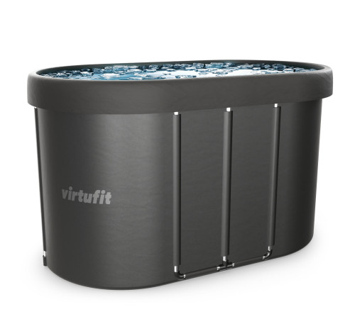 VIRTUFIT WANNA LODOWA OWALNA 500 LITRÓW ANTRACYT Z AKCESORIAMI