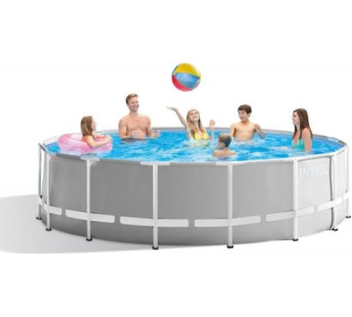 Басейн каркасний 18в1 INTEX 26724, 457 x 107 см, сірий Басейн каркасний 18в1 INTEX 26724, 457 x 107 см, сірий