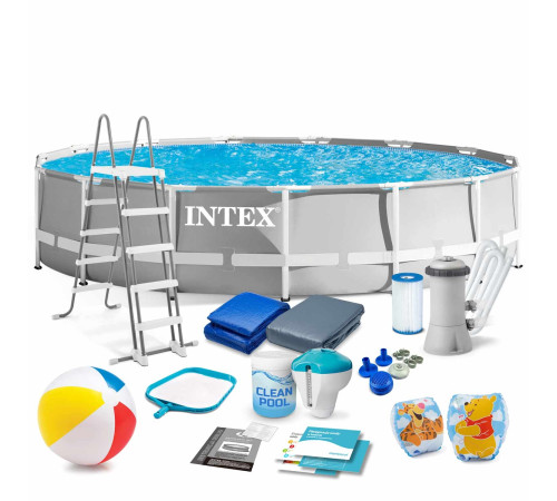 Басейн каркасний 18в1 INTEX 26724, 457 x 107 см, сірий Басейн каркасний 18в1 INTEX 26724, 457 x 107 см, сірий