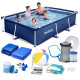 Басейн каркасний прямокутний 15в1 Bestway 56403N, 259 x 170 x 61 см