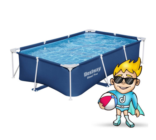 Басейн каркасний прямокутний 15в1 Bestway 56403N, 259 x 170 x 61 см Басейн каркасний прямокутний 15в1 Bestway 56403N, 259 x 170 x 61 см