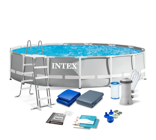Басейн каркасний 12в1 INTEX 26724, 457 x 107 см, сірий Басейн каркасний 12в1 INTEX 26724, 457 x 107 см, сірий