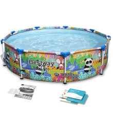 Басейн каркасний дитячий Steel Pro Animals of the World Bestway 5612F 274x66 см