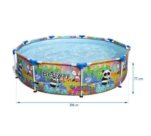 Басейн каркасний дитячий Steel Pro Animals of the World Bestway 5612F 274x66 см Басейн каркасний дитячий Steel Pro Animals of the World Bestway 5612F 274x66 см
