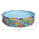 Басейн каркасний дитячий Steel Pro Animals of the World Bestway 5612F 274x66 см