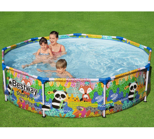 Басейн каркасний дитячий Steel Pro Animals of the World Bestway 5612F 274x66 см Басейн каркасний дитячий Steel Pro Animals of the World Bestway 5612F 274x66 см