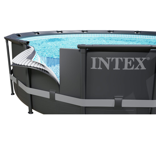 Басейн каркасний 11в1 INTEX 26340, 732 x 132 см, темно-сірий Басейн каркасний 11в1 INTEX 26340, 732 x 132 см, темно-сірий