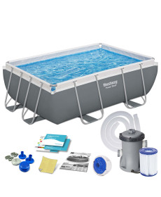 Басейн каркасний прямокутний 10в1 Bestway 56629N, 282 x 196 x 84 см 