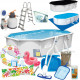 Басейн каркасний овальний 21в1 Bestway 56369 Hydrium 610 x 360 см - білий