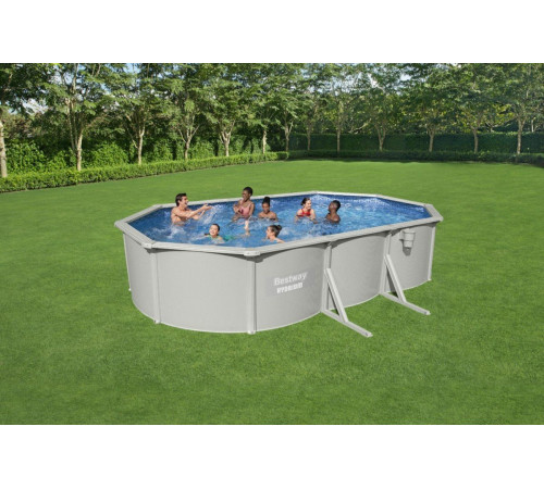 Басейн каркасний овальний 21в1 Bestway 56369 Hydrium 610 x 360 см - білий Басейн каркасний овальний 21в1 Bestway 56369 Hydrium 610 x 360 см - білий