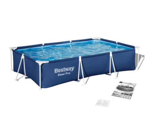 Басейн каркасний прямокутний 5в1 Bestway 56404N, 300 x 201 x 66 см Басейн каркасний прямокутний 5в1 Bestway 56404N, 300 x 201 x 66 см