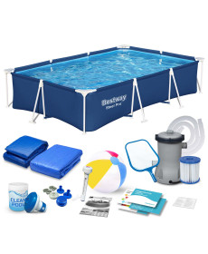 Басейн каркасний прямокутний 16в1 Bestway 56404N, 300 x 201 x 66 см