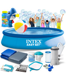 Басейн надувний 15в1 INTEX 28142, 396 x 84 см + машина для створення бульбашок 