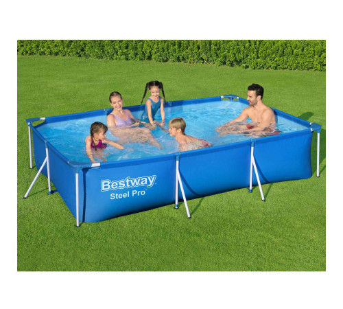 Басейн каркасний прямокутний 5в1 Bestway 56404, 300 x 201 x 66 см Басейн каркасний прямокутний 5в1 Bestway 56404, 300 x 201 x 66 см