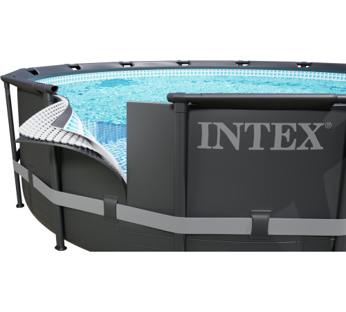 Басейн каркасний 12в1 INTEX 26334, 610 х 122 см, темно-сірий Басейн каркасний 12в1 INTEX 26334, 610 х 122 см, темно-сірий