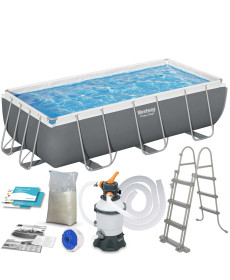 Басейн каркасний прямокутний 11в1 Bestway 404 x 201 x 100 см 