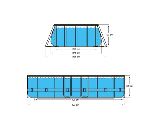 Каркасний басейн JILONG Super Rattan 427x275x100 cm