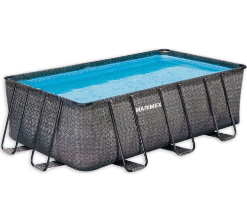 Басейн каркасний прямокутний Marimex Florida Ratan 400 x 210 х 122 см, графітовий Басейн каркасний прямокутний Marimex Florida Ratan 400 x 210 х 122 см, графітовий