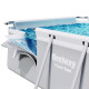 Басейн каркасний прямокутний Bestway Power Steel 549x274 см (56466) - світло-сірий