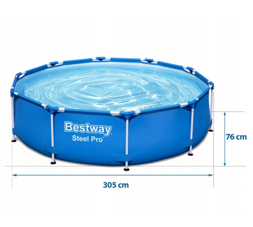 Басейн каркасний Bestway 56677, 305 x 76 см Басейн каркасний Bestway 56677, 305 x 76 см
