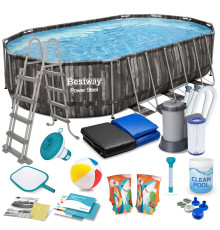 Басейн каркасний 18в1 Bestway 5611R 610 х 366 х 122 см