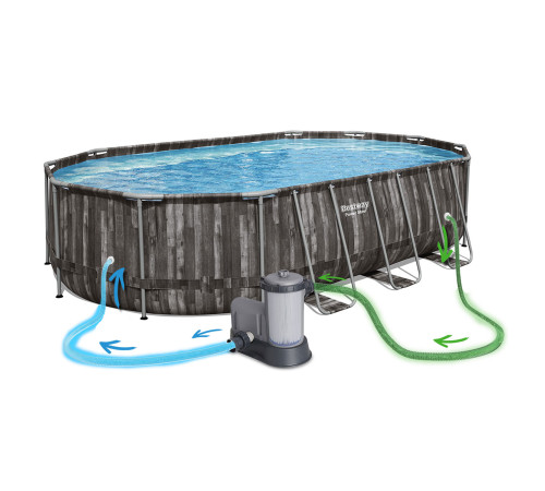 Басейн каркасний 18в1 Bestway 5611R 610 х 366 х 122 см