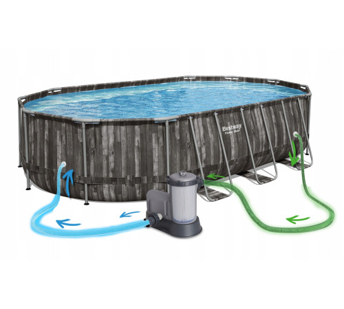 Басейн каркасний 18в1 Bestway 5611R 610 х 366 х 122 см