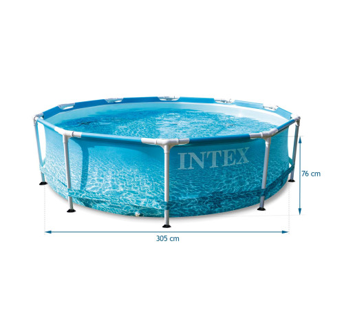 Басейн каркасний 16в1 INTEX 28208, 305 x 76 см + машина для створення бульбашок Басейн каркасний 16в1 INTEX 28208, 305 x 76 см + машина для створення бульбашок