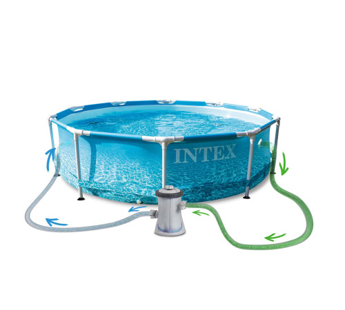Басейн каркасний 16в1 INTEX 28208, 305 x 76 см + машина для створення бульбашок Басейн каркасний 16в1 INTEX 28208, 305 x 76 см + машина для створення бульбашок