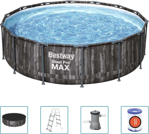 Басейн каркасний 19в1 Bestway 5612Z Steel Pro Max 488 см Басейн каркасний 19в1 Bestway 5612Z Steel Pro Max 488 см