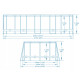 Басейн каркасний 13в1 Bestway 56719N 610 х 366 х 122 см