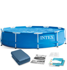 Басейн каркасний 2в1 INTEX 28200, 305 х 76 см, синій
