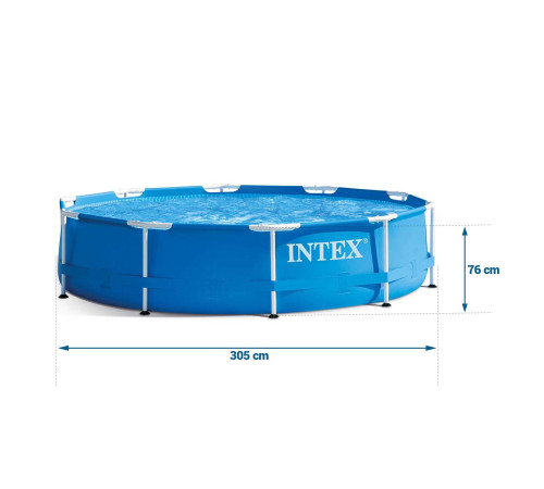 Басейн каркасний 2в1 INTEX 28200, 305 х 76 см, синій Басейн каркасний 2в1 INTEX 28200, 305 х 76 см, синій