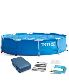 Басейн каркасний 2в1 INTEX 28200, 305 х 76 см, синій