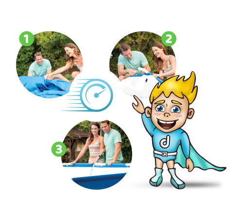 Басейн каркасний 16в1 Bestway 56679, 305 x 76 см Басейн каркасний 16в1 Bestway 56679, 305 x 76 см