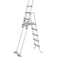 Басейн каркасний прямокутний Bestway Power Steel з комплектом 488 x 244 x 122 см - сірий