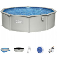 Басейн панельний Bestway HYDRIUM 460 x 120 см, світло-сірий