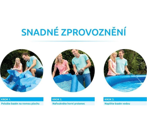 Басейн надувний овальний Marimex Tampa, без фільтрації, блакитний Басейн надувний овальний Marimex Tampa, без фільтрації, блакитний