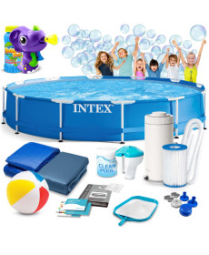 Басейн каркасний 16в1 INTEX 28212, 366 x 76 см + машина для створення бульбашок