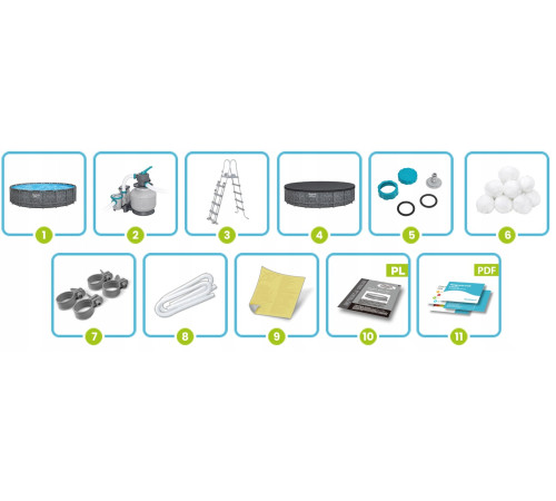 Басейн каркасний 11в1 Bestway 561KA 549 х 274 х 132 см 