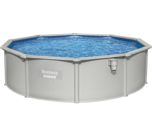 Басейн каркасний Bestway Hydrium з аксесуарами, 460 x 120 см, світло-сірий Басейн каркасний Bestway Hydrium з аксесуарами, 460 x 120 см, світло-сірий