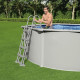 Басейн каркасний Bestway Hydrium з аксесуарами, 460 x 120 см, світло-сірий