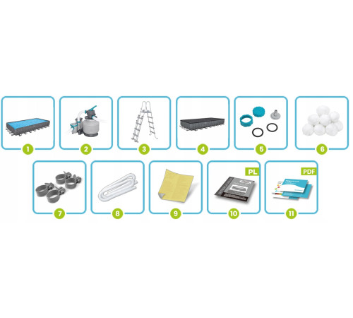 Басейн каркасний 11в1 Bestway 561KJ 956 х 488 х 132 см