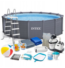 Басейн каркасний панельний 18в1 Intex 26384 478 × 124 см