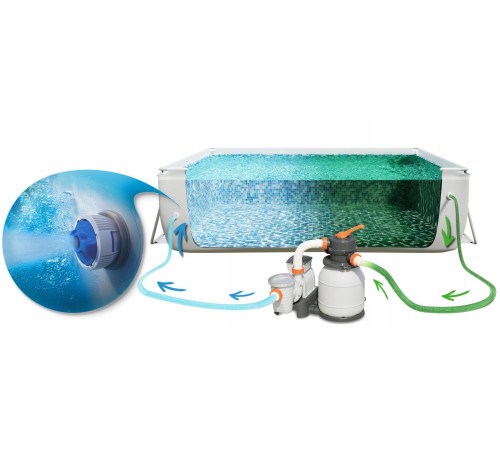 Басейн каркасний 12в1 Bestway 5612B 640 х 274 х 132 см
