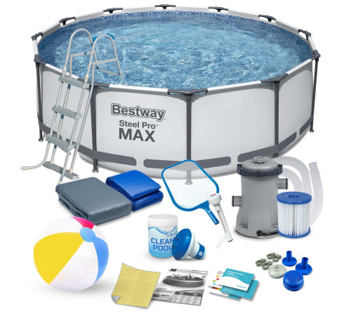 Басейн каркасний 17в1 Bestway 56418, 366x100 см Басейн каркасний 17в1 Bestway 56418, 366x100 см