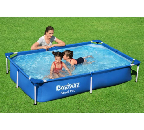 Басейн каркасний прямокутний Bestway 56401 Steel Pro 221 x 150 см Басейн каркасний прямокутний Bestway 56401 Steel Pro 221 x 150 см