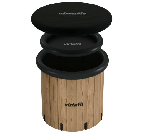 Ванна крижана VIRTUFIT XXL 80 х 80 х 75 см 375 л, коричнева