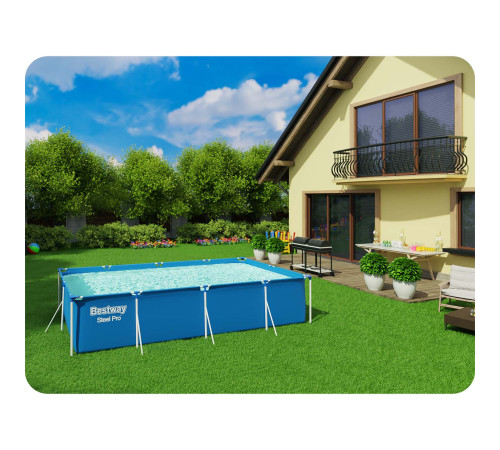 Басейн каркасний прямокутний 5в1 Bestway 56405, 400 x 211 x 81 см Басейн каркасний прямокутний 5в1 Bestway 56405, 400 x 211 x 81 см