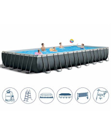 Басейн каркасний 8в1 Intex 26378, 975 x 488 x 132 см